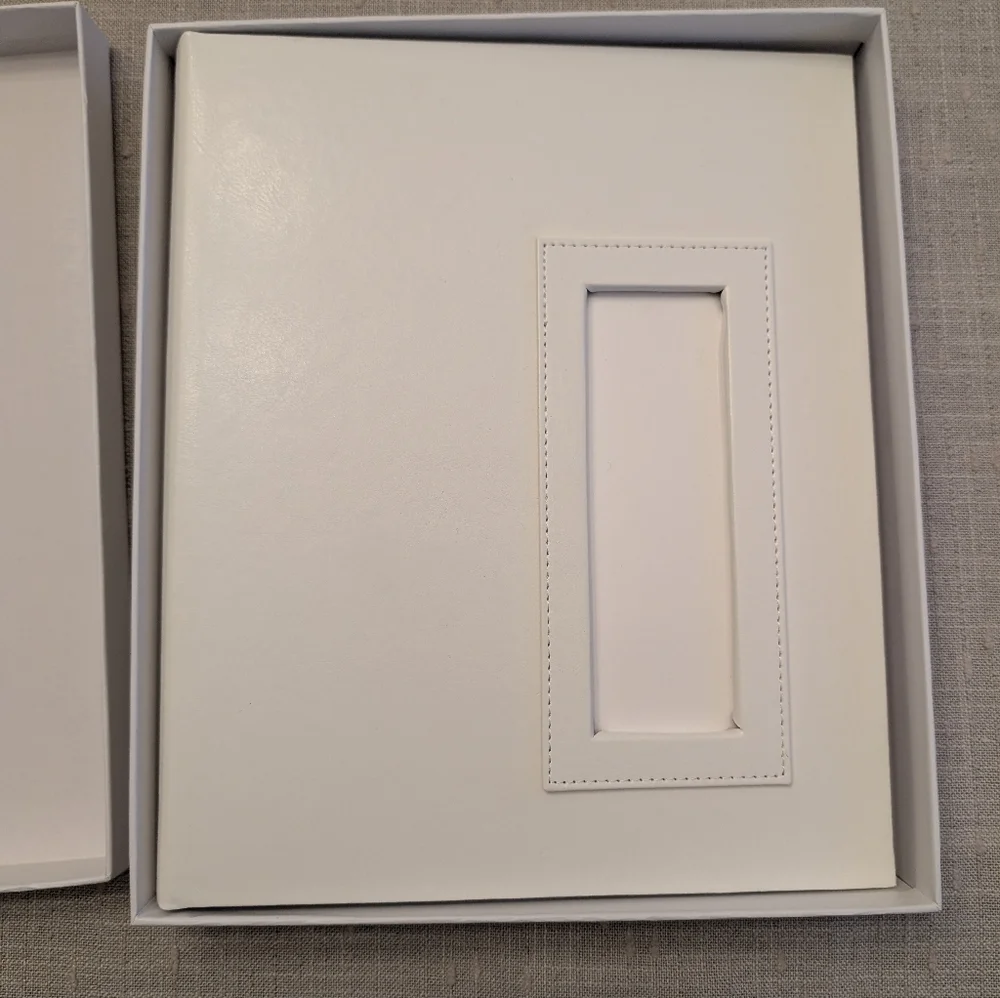 Photo Booth Album Slip-in Album WHITE with Storage Box Wedding Album Guestbook - Picture 2 of 4